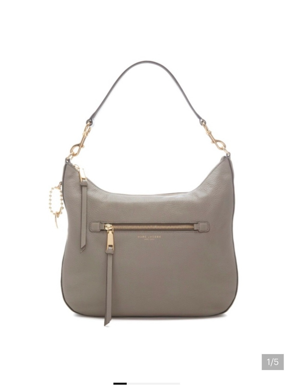 Marc Jacobs Taupe Recruit Hobo Purse